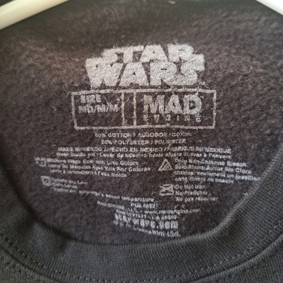 STAR WARS bounty hunter Boba Fett sweater sweatshirt flowers graphics black M - Picture 5 of 6